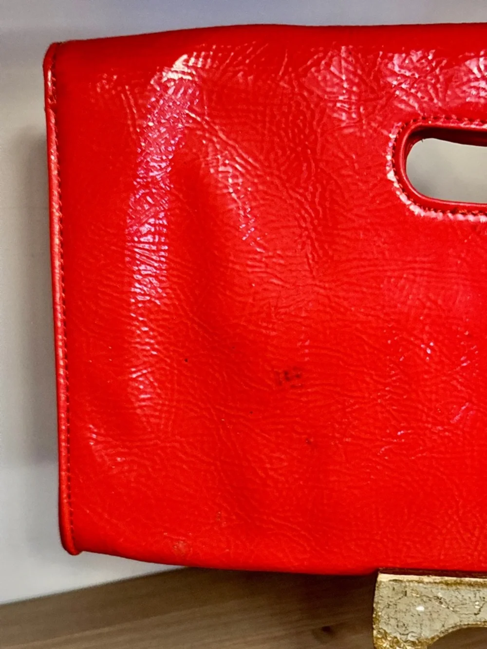 Nine West  Red Patent Clutch - Picture 5 of 5
